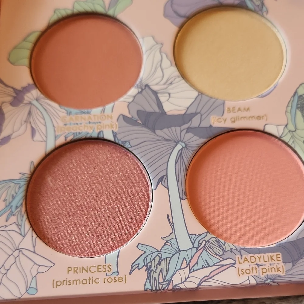 OFRA Pink and Gold Eyeshadow Palette And Makeup Towel